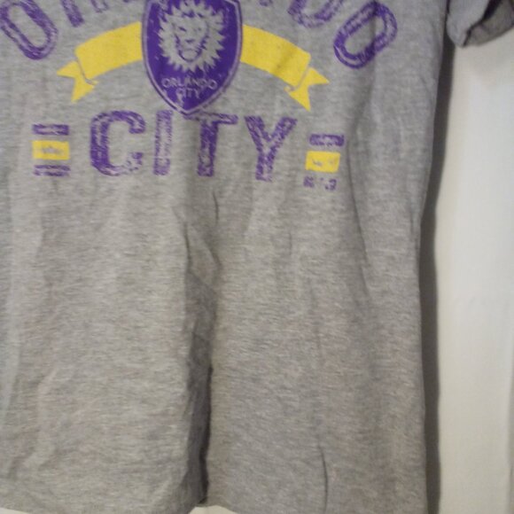 Orlando City MLS Soccer Shirt Women L Short Sleeve Glll Sports Gray - Picture 5 of 13